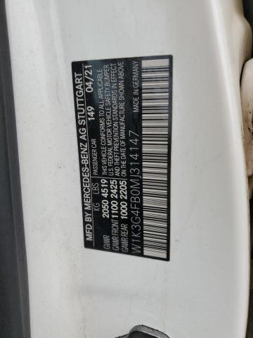 W1K3G4FB0MJ314147 Mercedes-Benz m260