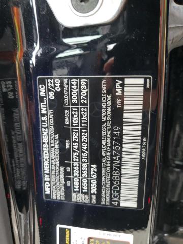 4JGFD6BB7NA757149 Mercedes-Benz m256