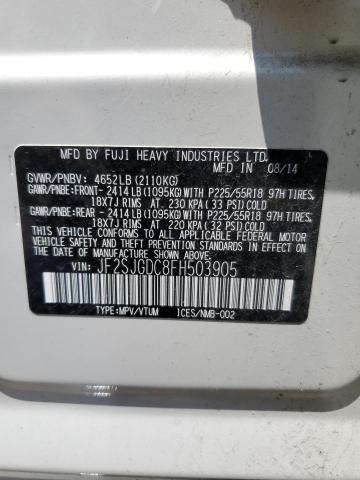 JF2SJGDC8FH503905 Subaru 2.0l turbo u4