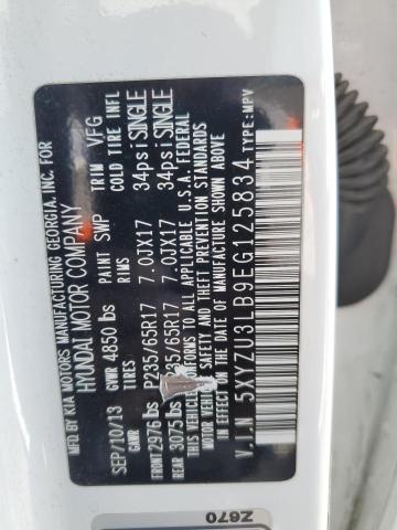 5XYZU3LB9EG125834 Hyundai gdi theta