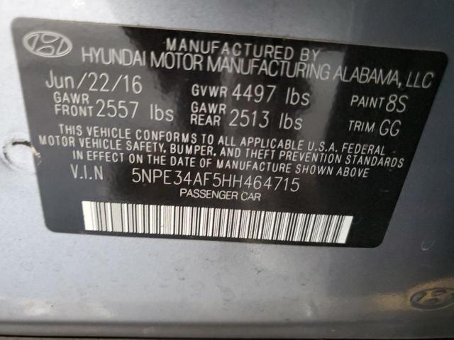 5NPE34AF5HH464715 Hyundai 2017