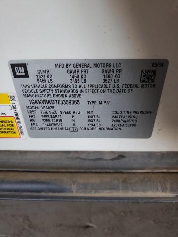 1GKKVRKD7EJ359365 GMC llt