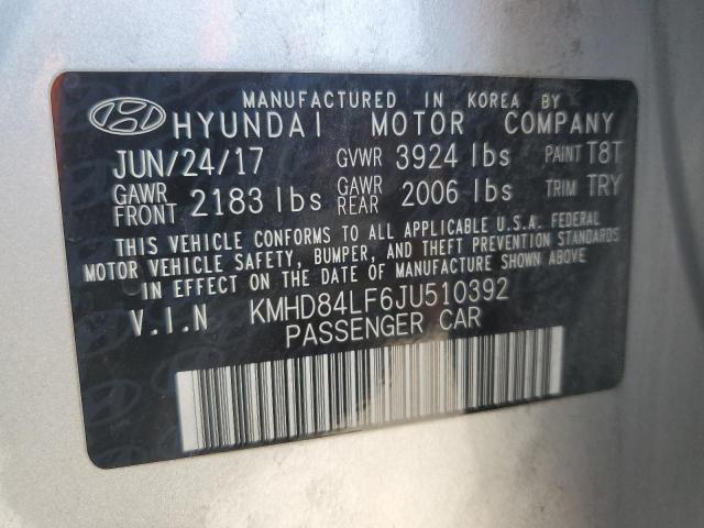 KMHD84LF6JU510392 Hyundai mpi nu
