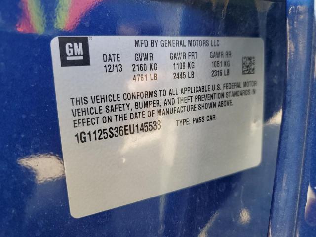 1G1125S36EU145538 Chevrolet lfx
