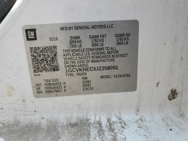1GCVKREC5JZ258051 Chevrolet Silverado