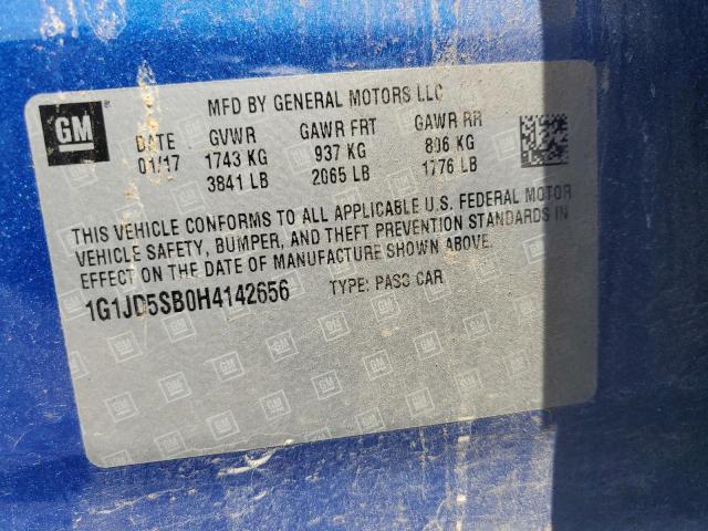 1G1JD5SB0H4142656 Chevrolet luv - mfi, vvt: variable valve timing, alum, e85 max