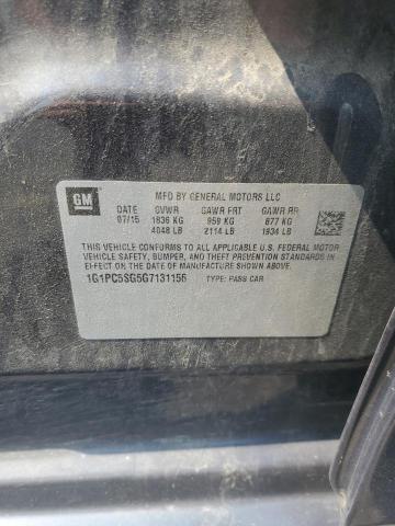 1G1PC5SG5G7131156 Chevrolet CRUZE LIMI