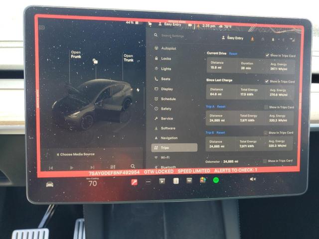 7SAYGDEF8NF492954 Tesla 2022