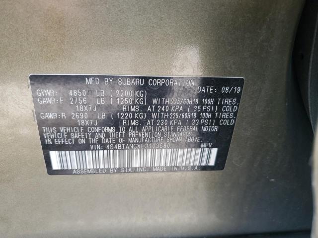4S4BTANCXL3103580 Subaru u5