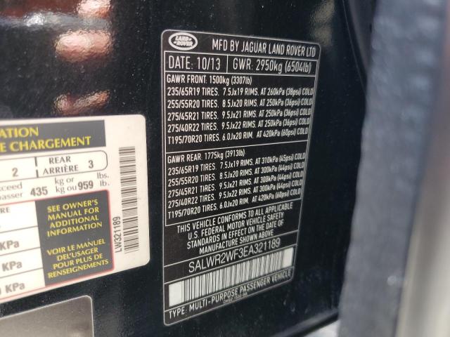 SALWR2WF3EA321189 Land Rover 2014