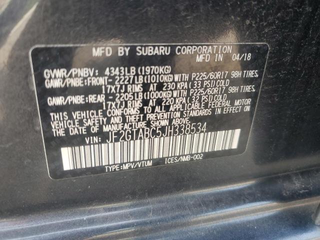 JF2GTABC5JH338534 Subaru Crosstrek