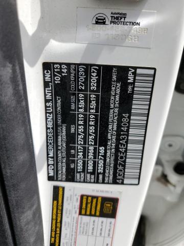 4JGDF7CE4EA314084 Mercedes-Benz 2014