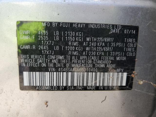 4S4BSAAC6F3210400 Subaru 2.5l u5