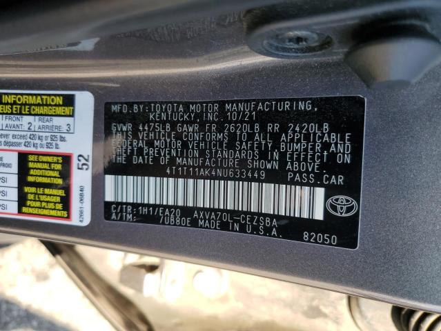 4T1T11AK4NU633449 Toyota a25a-fks