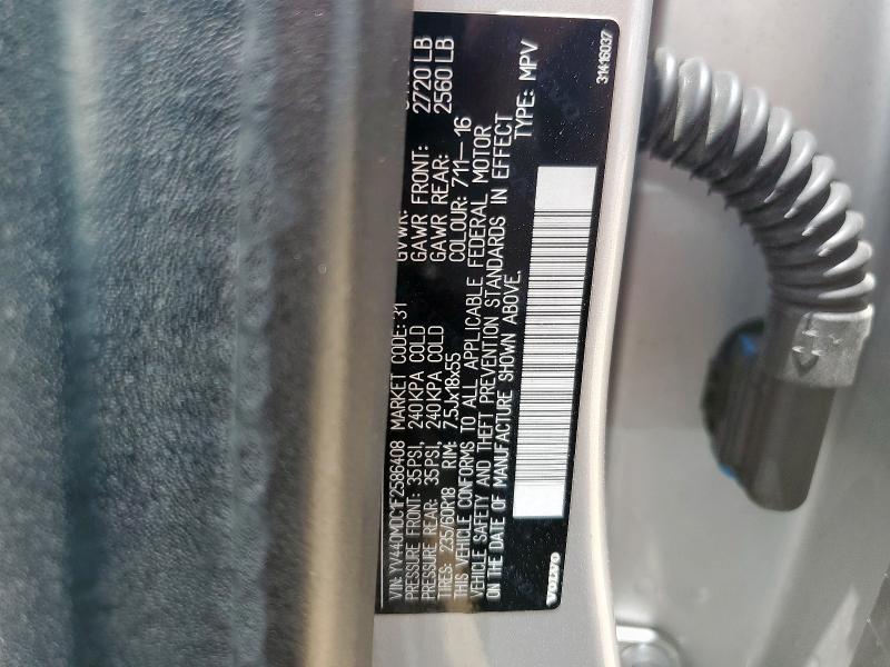 YV440MDC1F2586408 Volvo Xc60 T5 Pr