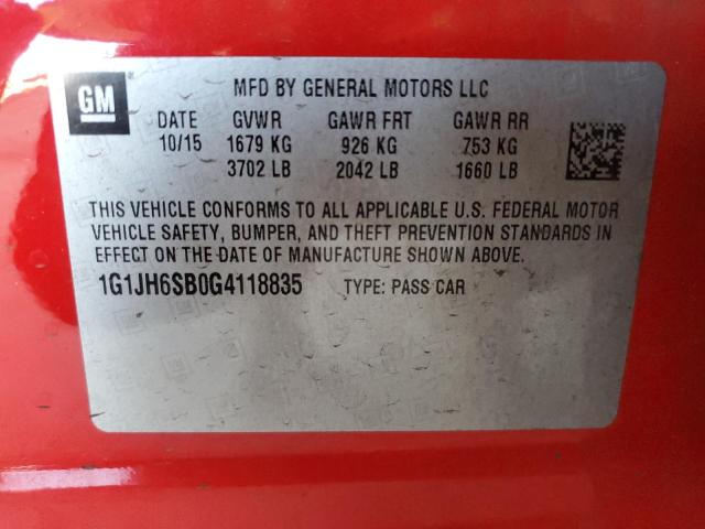 1G1JH6SB0G4118835 Chevrolet luv - vvt, alum, e85 max