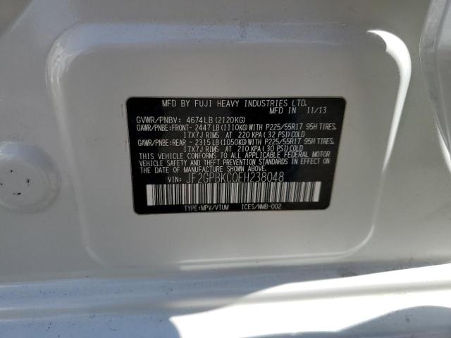 JF2GPBKC0EH238048 Subaru XV CROSSTR