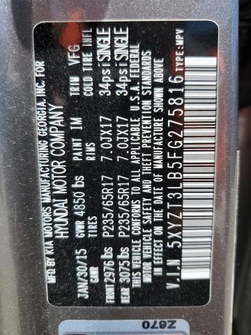 5XYZT3LB5FG275816 Hyundai dohc gdi theta ii