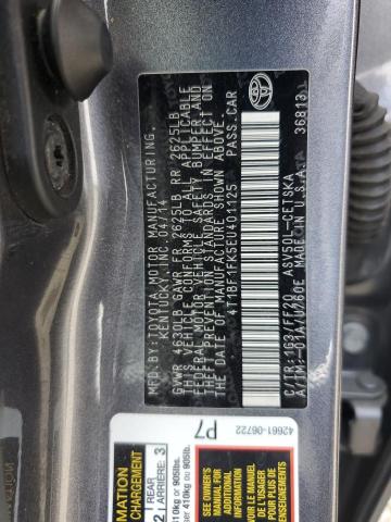 4T1BF1FK5EU401125 Toyota 2ar-fe