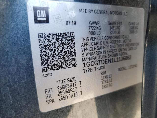 1GCGTDEN1L1106862 Chevrolet lg2 - di: direct injection, vvt: variable valve timing, alum, var2, gen2