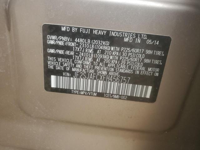 JF2SJAFCXFH456757 Subaru 2.5na u5