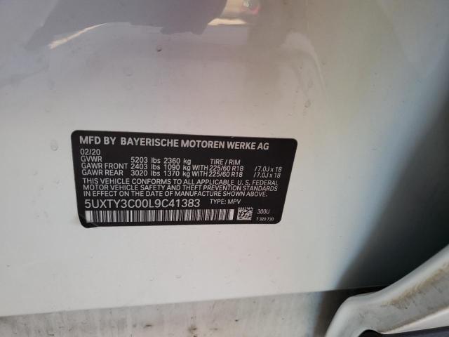 5UXTY3C00L9C41383 BMW X3 SDRIVE3
