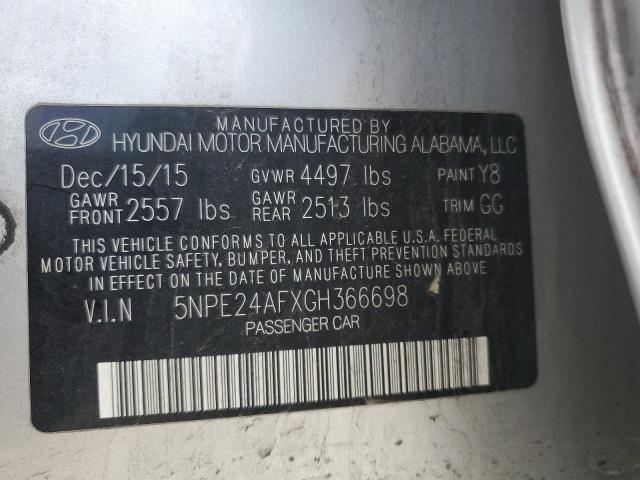 5NPE24AFXGH366698 Hyundai dohc gdi theta-ii