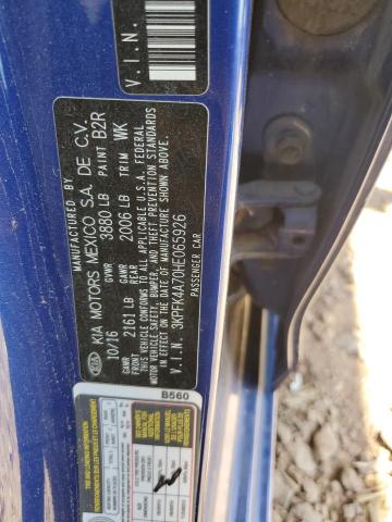 3KPFK4A70HE065926 KIA mpi nu