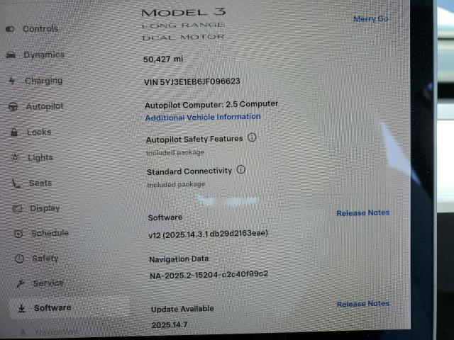 5YJ3E1EB6JF096623 Tesla MODEL 3