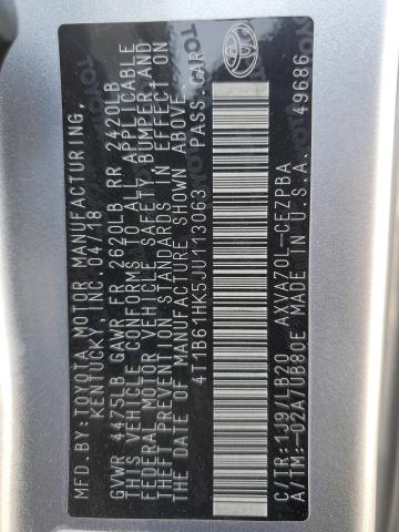 4T1B61HK5JU113063 Toyota a25a-fks