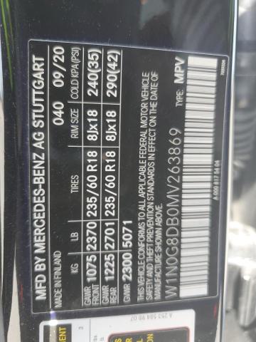 W1N0G8DB0MV263869 Mercedes-Benz m264