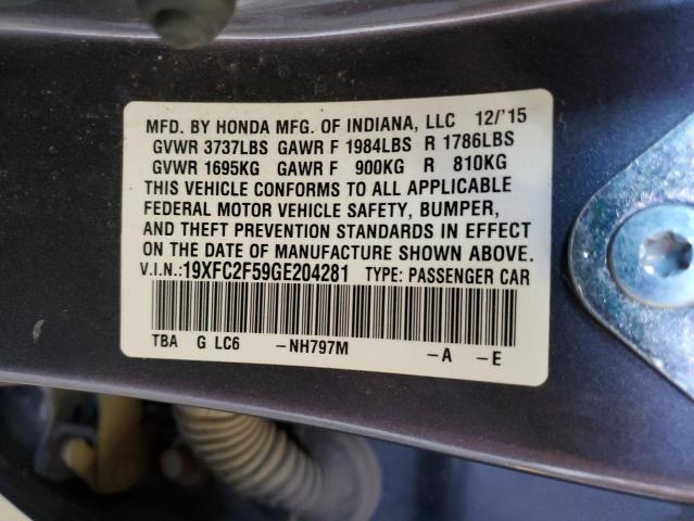 19XFC2F59GE204281 Honda Civic Lx