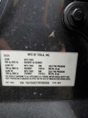7SAYGDEF7RF089358 Tesla 2024