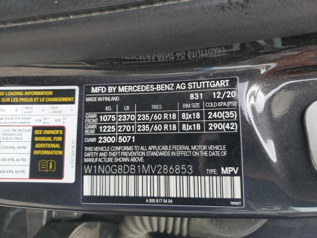W1N0G8DB1MV286853 Mercedes-Benz m264