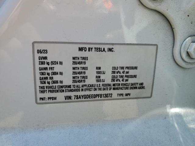 7SAYGDEE0PF813072 Tesla 2023