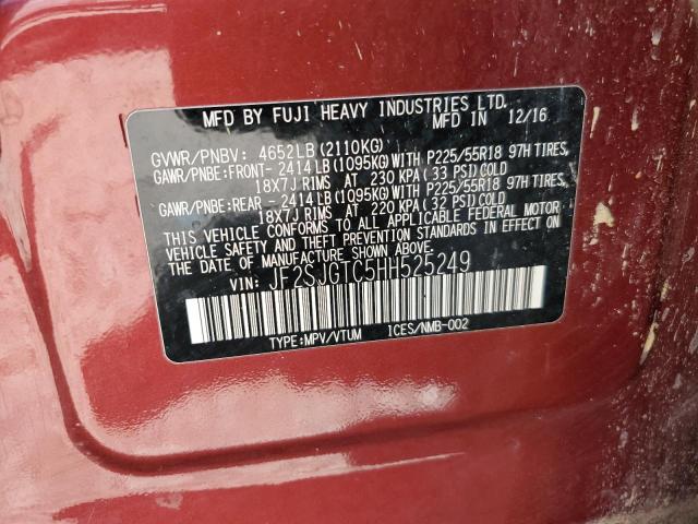 JF2SJGTC5HH525249 Subaru FORESTER 2