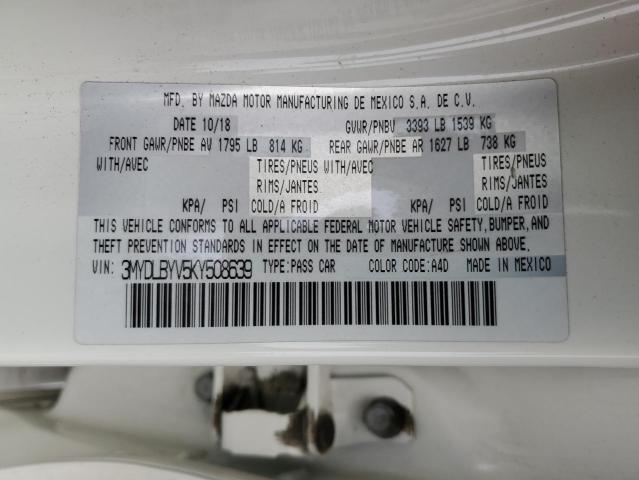 3MYDLBYV5KY508639 Toyota p5v