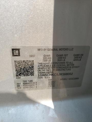 1GNSCHKC5JR168002 Chevrolet SUBURBAN C
