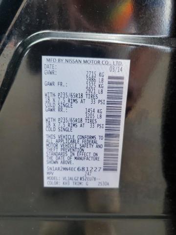 5N1AR2MN4EC681227 Nissan Pathfinder