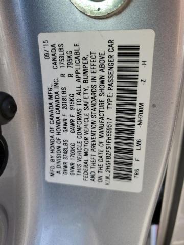 2HGFB2F51FH559517 Honda r18z1