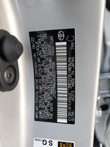 JTDEPMAE6N3027938 Toyota 2zr-fae