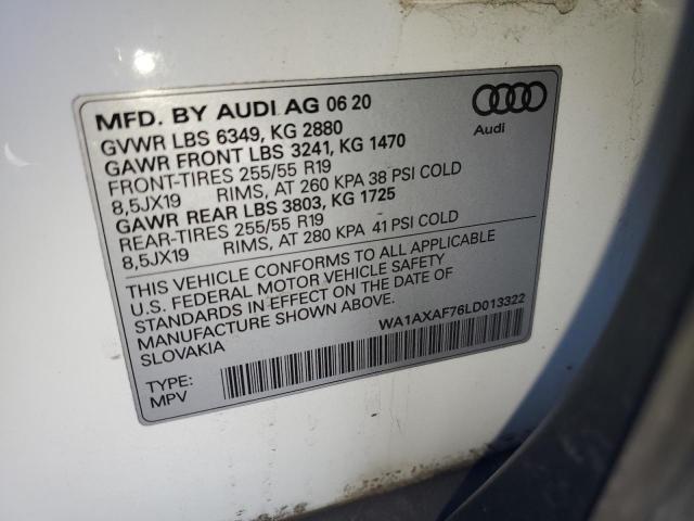 WA1AXAF76LD013322 Audi 55 tfsi