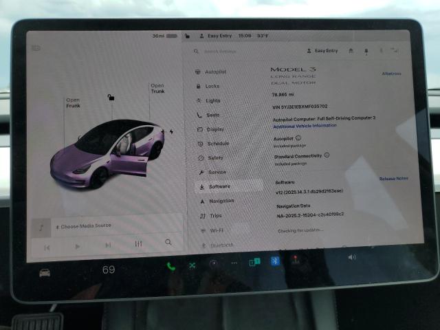 5YJ3E1EBXMF035702 Tesla 2021
