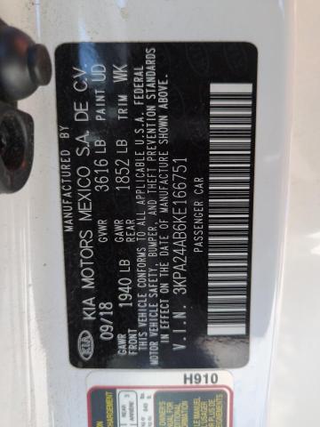 3KPA24AB6KE166751 KIA RIO S