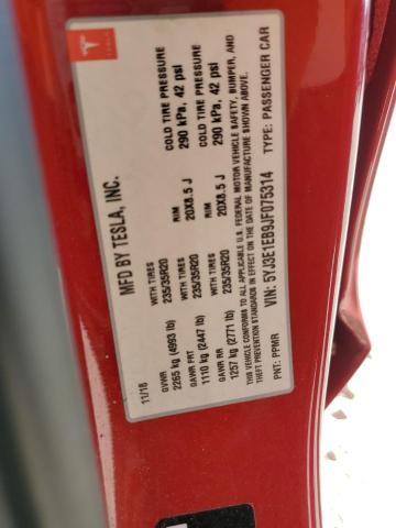 5YJ3E1EB9JF075314 Tesla MODEL 3