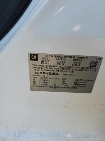 2GNALAEK9E6238057 Chevrolet lea - flex fuel (gas/alc), aluminum, high output