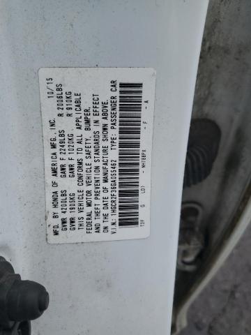 1HGCR2F36GA055462 Honda ACCORD LX