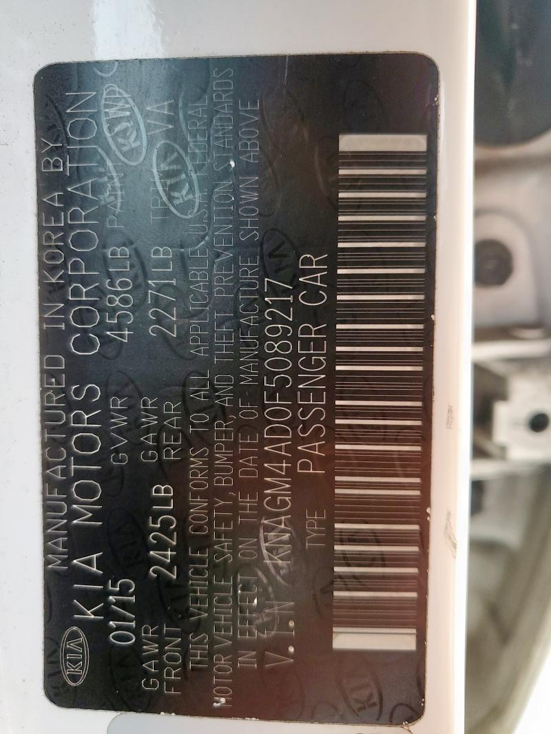 KNAGM4AD0F5089217 KIA mpi theta ii