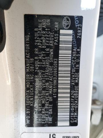 4T1B11HK0JU665083 Toyota a25a-fks