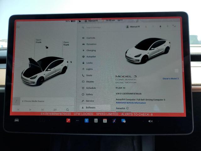 5YJ3E1EB9MF879035 Tesla MODEL 3